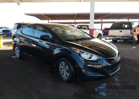 2016 Hyundai Elantra Se from USA, damaged, VIN 5NPDH4AE7GH772682
